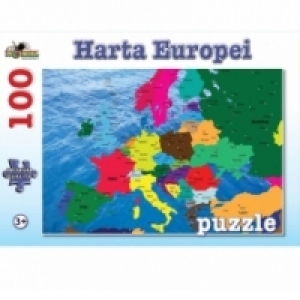 Puzzle 100 piese - Harta Europei