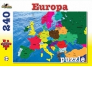 Puzzle 240 piese - Harta Europei