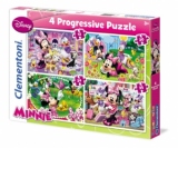 Puzzle Progresiv 4x1 - Minnie