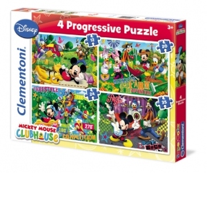 Puzzle Progresiv 4x1 - Clubul lui Micky Mouse