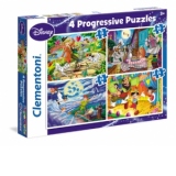 Puzzle Progresiv 4x1 - Disney Clasic