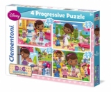 Puzzle Progresiv 4x1 - Doctorita Plusica