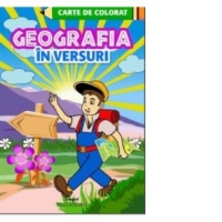 Geografia in versuri - Carte de colorat