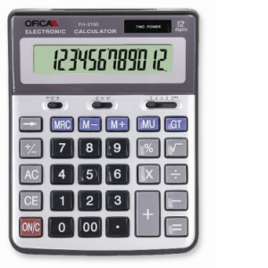 OFICA-Calculator 12dig. baterie+solar FH-3150