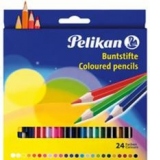 Creioane colorate lăcuite, set 24 culori
