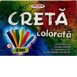 Creta scolara colorata 6 culori/cutie