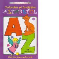 Coloram si invatam ALFABETUL - carte de colorat (numarul 17)