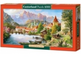 Puzzle 4000 piese Town in the Mountain s Shadow 400058