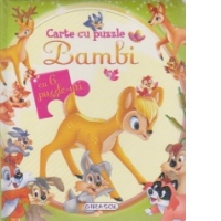 Carte cu puzzle BAMBI (cu 6 puzzle-uri)