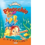 Pinocchio. Carte de colorat + poveste (format A4) (Colectia Poveste si culoare)