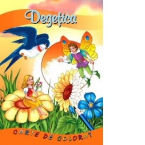 Degetica (carte de colorat + poveste, format B5)