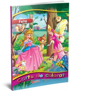 Carte de colorat pentru fete (format A4)