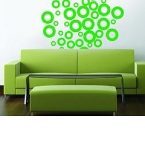 Sticker decorativ Cercuri(80x140)