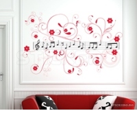 Sticker decorativ Portativ Inflorit(50x83)