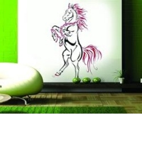 Sticker decorativ Cal in lanturi(60x98)