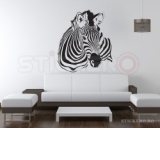 Sticker decorativ Cap de Zebra(80x81)