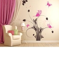 Floare delicata cu fluturi(100x100)