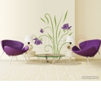 Buchet floral - sticker de perete(150x178)