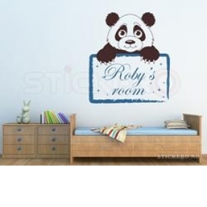 Ursuletul panda cu mesaj(50x56)