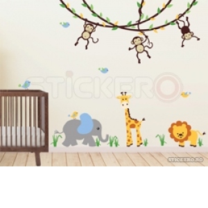 Peisaj din jungla - sticker copii(230x220)