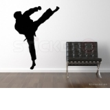Sticker decorativ Silueta arte martiale(50x69)