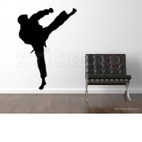 Sticker decorativ Silueta arte martiale(90x124)