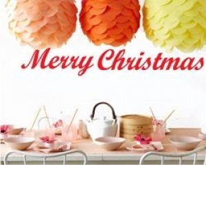 Sticker decorativ Merry Christmas(15x38)