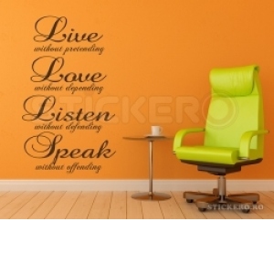 Live Love Listen Speak(80x134)