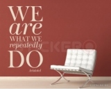 We are what we repeatedly do - sticker perete(40x69)