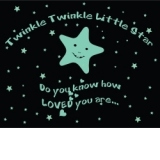 Sticker fosforescent - Twinkle Twinkle Little Star(49x26)