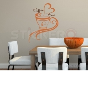 Coffee time - sticker decorativ(100x135)