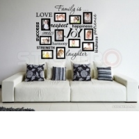 Peretele familiei - sticker decorativ(108x96)