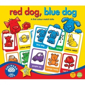 Joc educativ loto in limba engleza Catelusii RED DOG BLUE DOG