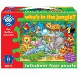 Puzzle cu activitati Cine este in jungla? WHO'S IN THE JUNGLE?