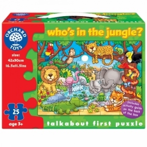 Puzzle cu activitati Cine este in jungla? WHO'S IN THE JUNGLE?