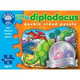 Puzzle fata/ verso - Diplodocus (12 piese) - Orchard Toys (302)