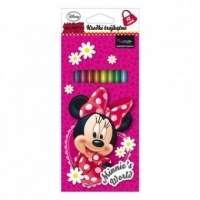 Set 12 creioane colorate Minnie Mouse