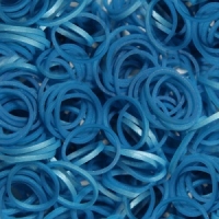 Elastice Rainbow Loom - Metalic - Albastru