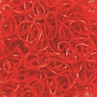 Elastice Rainbow Loom - Jelly - Rosu