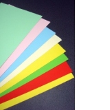 Carton colorat A4, 160gr, 20 bucati/set, 2 culori (galben/bleu)