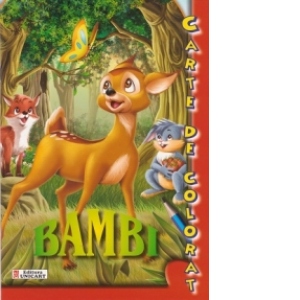 Bambi. Carte de colorat + poveste (format A5)