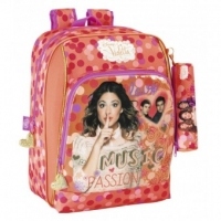 Ghiozdan Disney Violetta cu penar Love - 41 cm