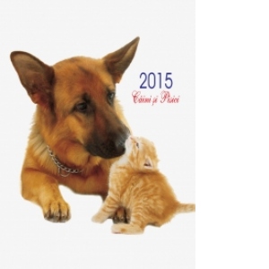 Calendar de perete cu caini si pisici 2015 (31x43 cm)