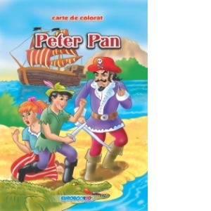 Peter Pan - Carte de colorat + poveste (format B5)