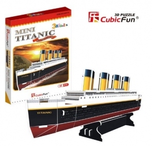 Mini vasul Titanic - Puzzle 3D - 30 de piese