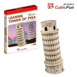 Turnul inclinat din Pisa Italia - Puzzle 3D - 30 de piese