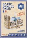 Catedrala Notre Dame din Paris Franta - Puzzle 3D - 39 de piese
