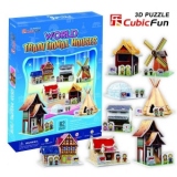 World Traditional House - Puzzle 3D - 82 de piese