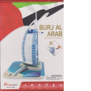 Burjal-Arab Dubai - Puzzle 3D - 46 de piese