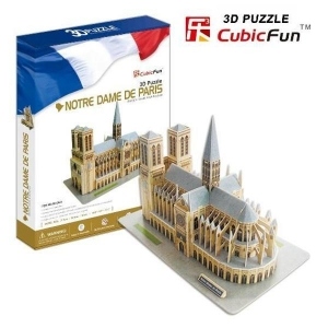 Catedrala Notre Dame din Paris Franta - Puzzle 3D - 74 de piese